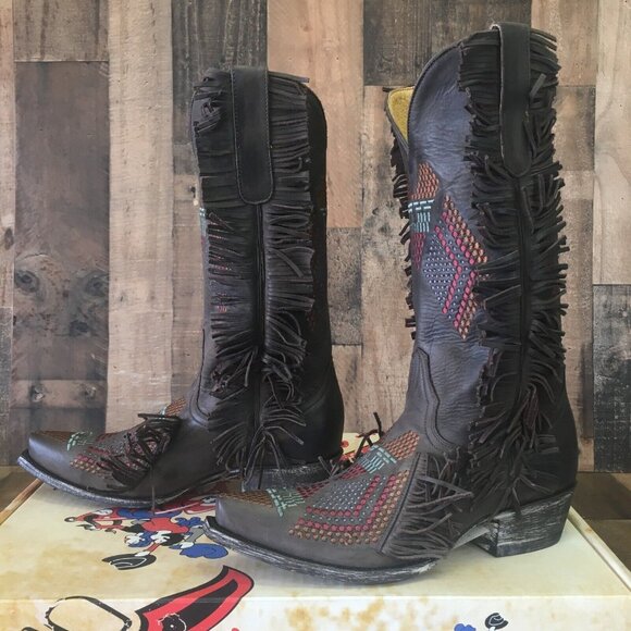 Old Gringo Tribu YL265-3 Cowboy Boots Womens 7 B - Picture 11 of 12